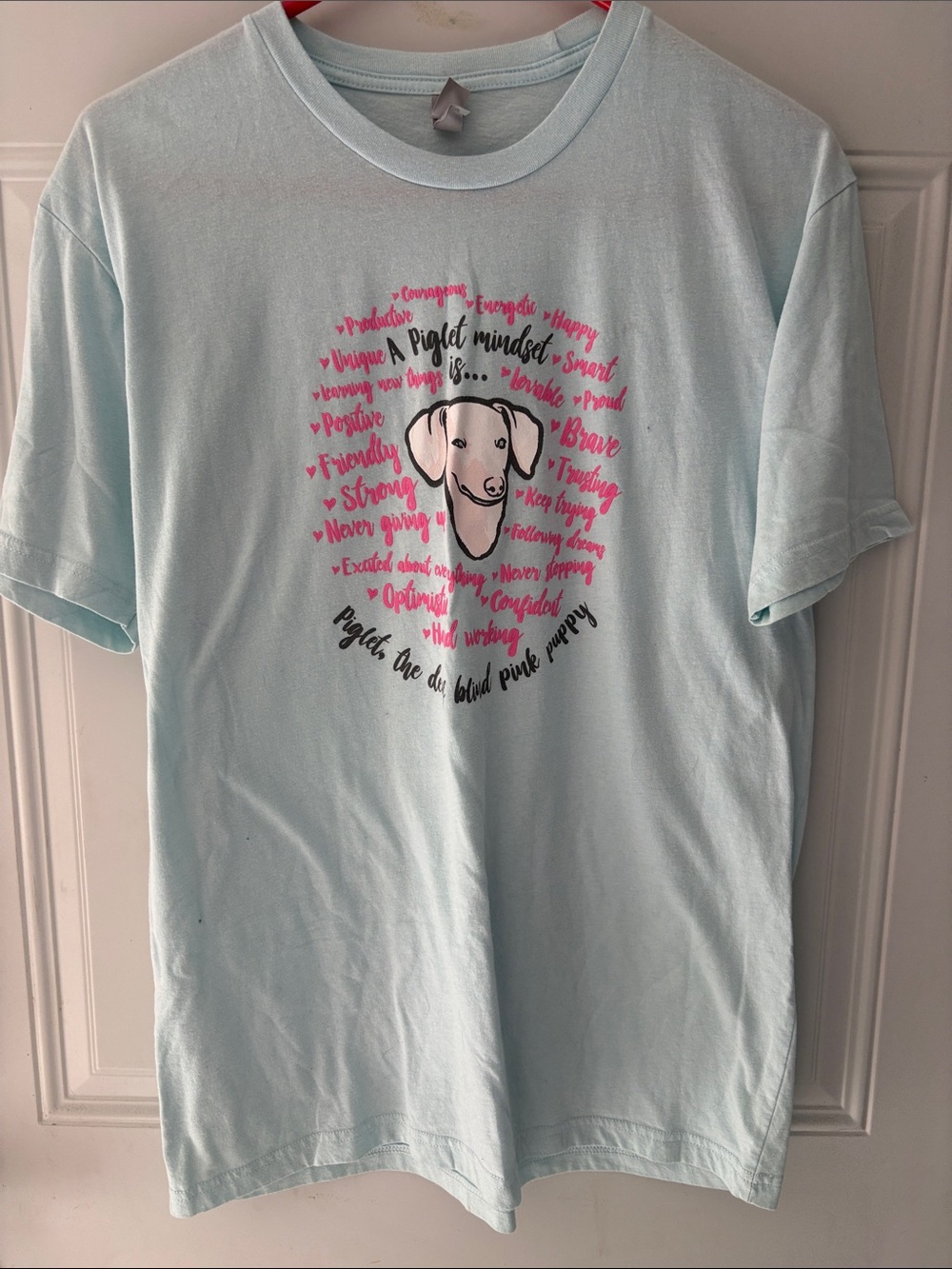 Piglet Light Blue Graphic Tee